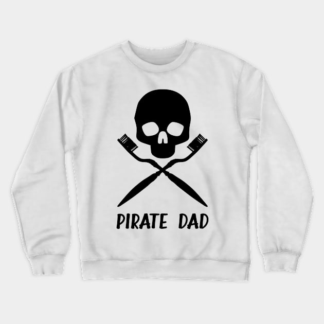 Pirate Dad Crewneck Sweatshirt by birdo